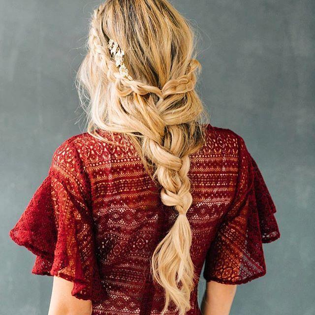 Trança boho despojada feminina