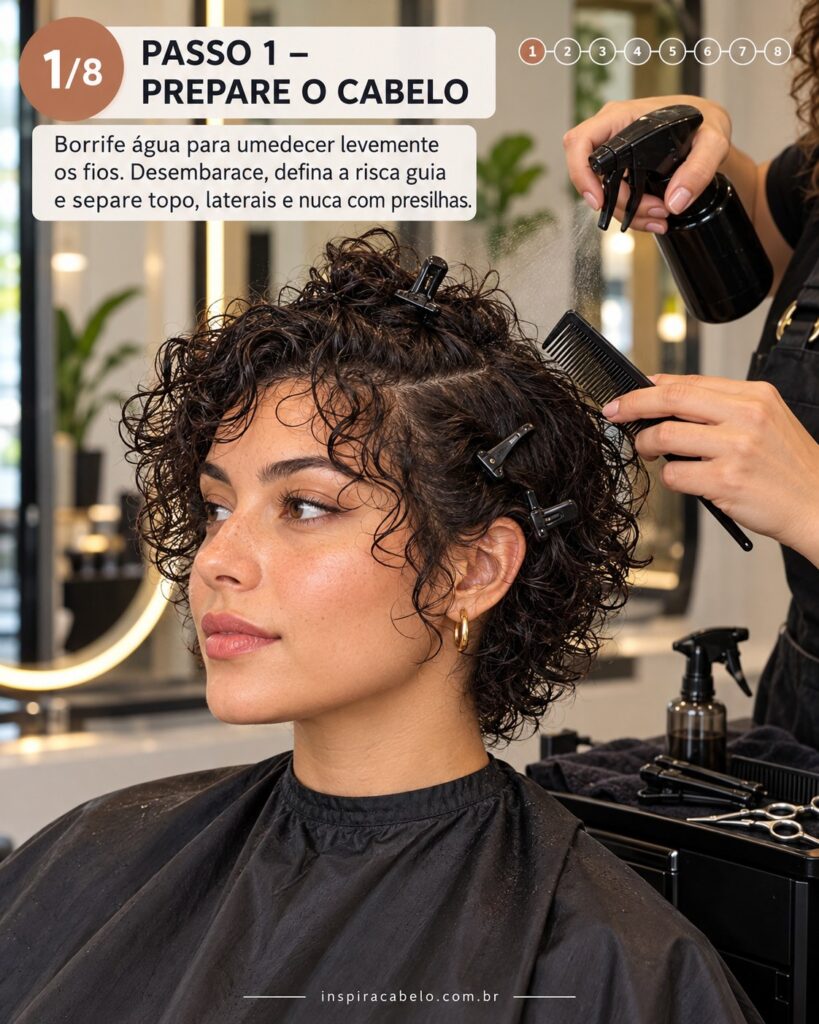 Curly Pixie Cut – Passo A Passo Para Cortar E Finalizar